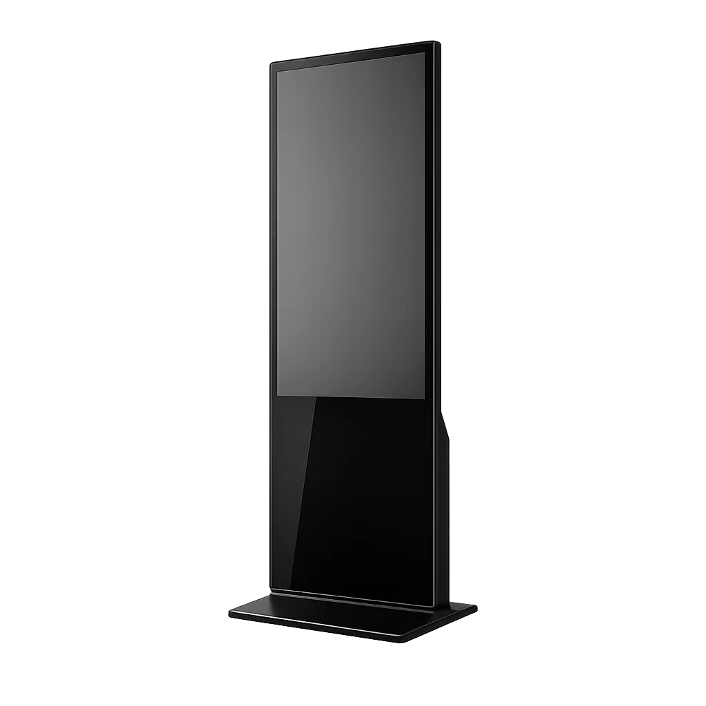 Free-standing floor totem kiosk